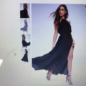 Lulus Essence of Style black maxi dress